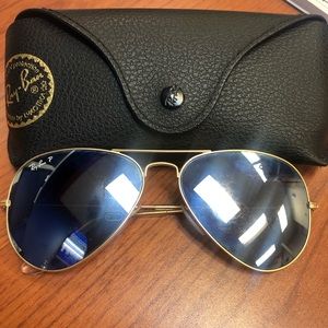 Polarized Ray-Ban aviators